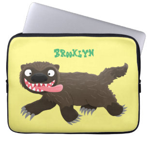 Grappig hongerige cartoon laptop sleeve