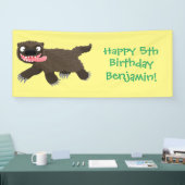 Grappig hongerige cartoon spandoek (Beurs)