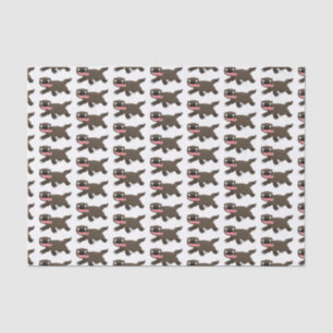 Grappig hongerige cartoon tissuepapier