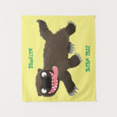 Grappig hongerige cartoon wandkleed (Voorkant)