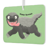 Grappig hongerige honingbadger cartoon illustratie luchtverfrisser (Links)