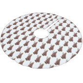 Grappig hongerige lelijke cartoon kerstboom rok (Gekanteld)