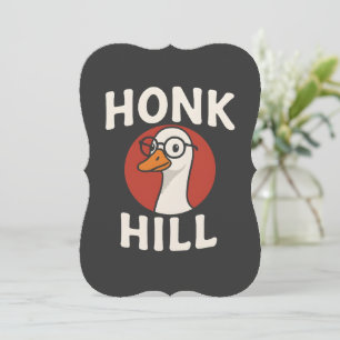 Grappig Honk Hill Gans Design - Cute & Chaotische Kaart