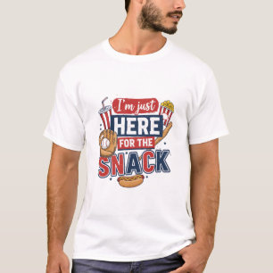 Grappig honkbal shirt Ik ben hier alleen voor de s