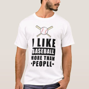 Grappig honkbalontwerp t-shirt