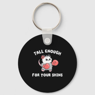 Grappig hoog genoeg voor op je schenen opossum bok sleutelhanger