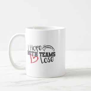Grappig hoop dat beide teams verliezen Schattig Su Koffiemok