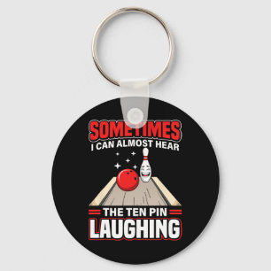 Grappig Hoor De Tien Pin Lachende Koele Bowling Sp Sleutelhanger
