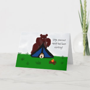 Grappig "Hope you'have Fun at Camp" Greeting Ca Kaart