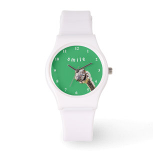 Grappig horloge met speelse struisvogel - Smile