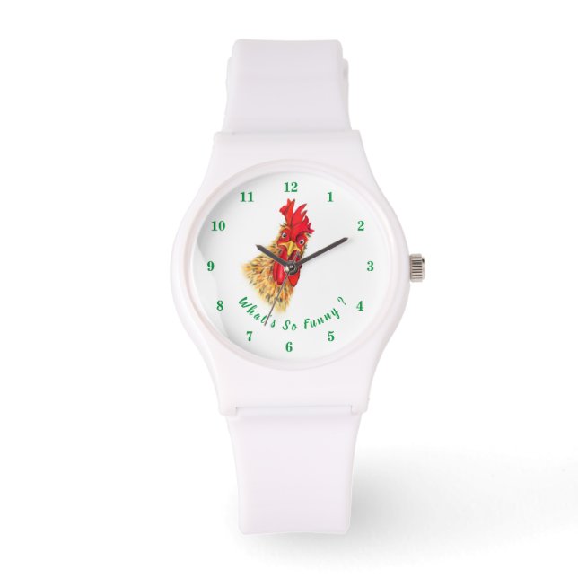 Grappig horloge met verraste rooster - Afspeelbaar (Voorkant)