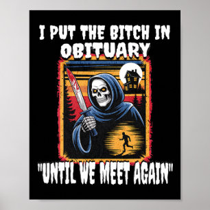 Grappig Horror Grim Reaper Kostuum Volwassen Manne Poster