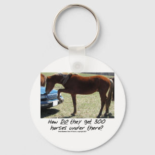 Grappig Horse: Hoe krijgen ze er 300 onder? Sleutelhanger
