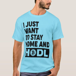 Grappig Houd Bitcoin Gift Voor / Terug Logo T-shir T-shirt