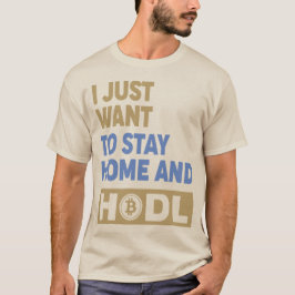Grappig Houd Crypto Bitcoin Logo voor / achter T-s T-shirt