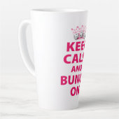 Grappig houd kalm Bunco speler vriend Latte Mok (Linkerhoek)