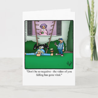 Grappig houden in contact Humor Wenskaart Kaart