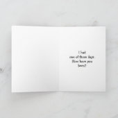 Grappig houden in contact Humor Wenskaart Kaart (Binnen)