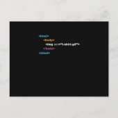 Grappig HTML van de Code van het Computerprogramma Feestdagenkaart (Voorkant)