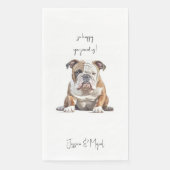 Grappig huisdier bruiloft servet (Voorkant)