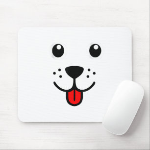 Grappig huisdier dier hond puppy blij emoticon gez muismat