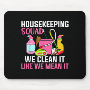 Grappig Huishouden Humor Schoonmaak Squad Huishoud Muismat