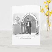 Grappig Humor Wenskaart Kaart (Gele Bloem)