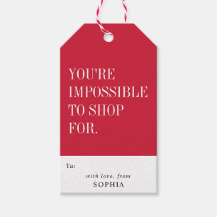 Grappig Humoristisch Je Bent Onmogelijk Om Voor Te Cadeaulabel