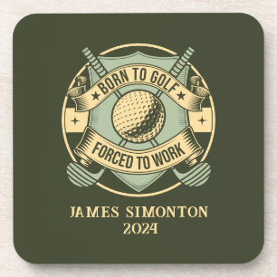 Grappig Humorous Golfquote Custom  Bier Onderzetter