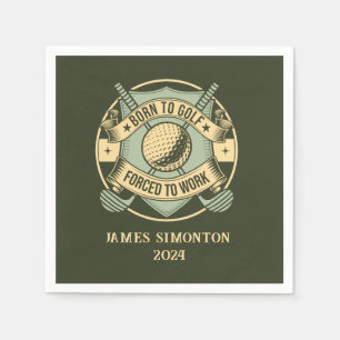 Grappig Humorous Golfquote Custom Custom Servet