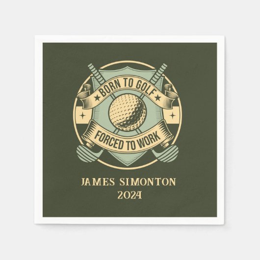 Grappig Humorous Golfquote Custom  Custom Servet (Voorkant)