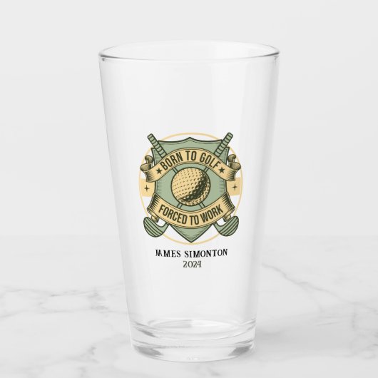 Grappig Humorous Golfquote Custom Glas (Voorkant)