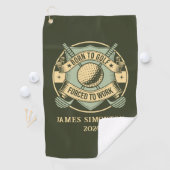 Grappig Humorous Golfquote Custom  Golfhanddoek (Insitu)