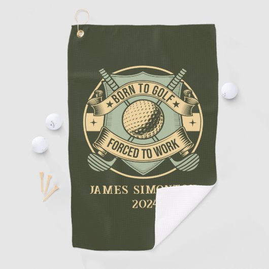 Grappig Humorous Golfquote Custom Golfhanddoek (Insitu)