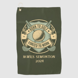 Grappig Humorous Golfquote Custom  Golfhanddoek