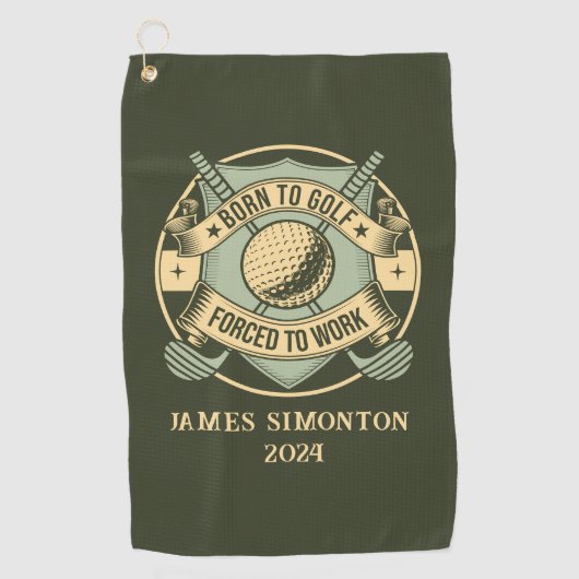 Grappig Humorous Golfquote Custom  Golfhanddoek (Voorkant)