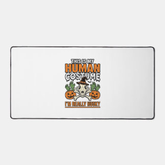 Grappig Husky Mensen Kostuum Halloween Hond Shirt Bureaumat