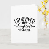 Grappig Huwelijk Dochter Ontwerp Kaart (Gele Bloem)