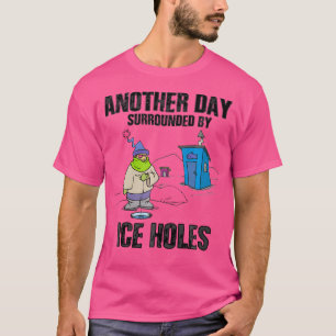 Grappig Ice Gevist Fish House Spear House Winter F T-shirt