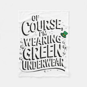 Grappig idee voor St. Patrick-viering Iers outfit Fleece Deken
