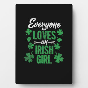 Grappig Iedereen houdt van een Iers meisje St Patr Fotoplaat