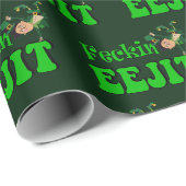 grappig Iers rude insult feckin eejit Cadeaupapier (Rol Hoek)
