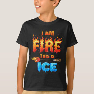 Grappig Ijs Dit Is Vuur Kostuum Halloween Familie T-shirt