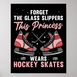 Grappig IJs Hockey Ontwerp Voor Meisjes Vrouwen IJ Poster