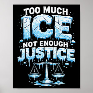 Grappig Ijs Shirt Afschaffen Ijs Trump Meme  Poster