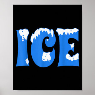 Grappig Ijs Shirt Halloween Kostuum Koppels Ijs Ij Poster