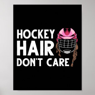 Grappig IJshockey Voor Vrouwen Meisjes Veldhockey Poster