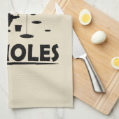 Grappig ijsvisquote theedoek (Quarter Fold)