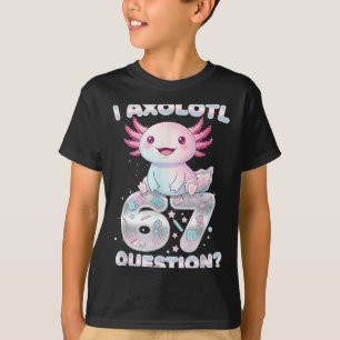 Grappig Ik Axolotl 67 Vragen Zes Zeven Axolotl Jon T-shirt