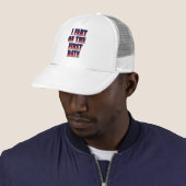 Grappig - ik begin op de eerste datum trucker pet (In situ)
